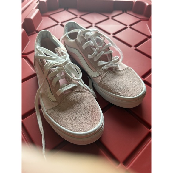 Vans Other - Vans Old Skool Lace Up Low Top Sneaker Pink Canvas Kids Size‎ 4